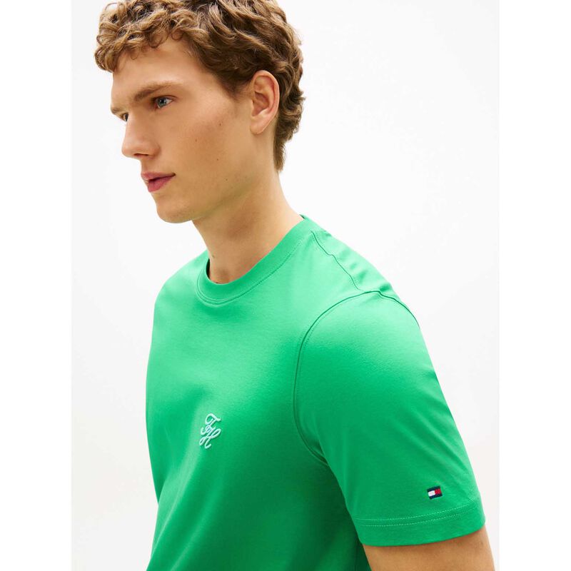 Tommy Hilfiger Logo Embroidery Jersey T-Shirt image number 2